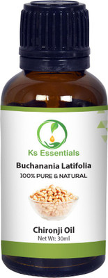 

Ks Essentials 100% Pure Chironji Carrier Oil (Buchanania Latifolia) Natural Cold Pressed(30 ml)