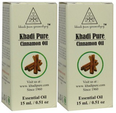 

Khadi Pure Gramodyog CINNAMON ESSENTIAL OIL - 15ML (SET OF 2)(30 ml)