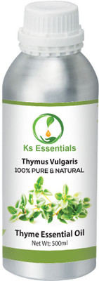 Ks Essentials 100% Pure Thyme Essential Oil (Thymus Vulgaris) Natural Therapeutic Grade(500 ml)