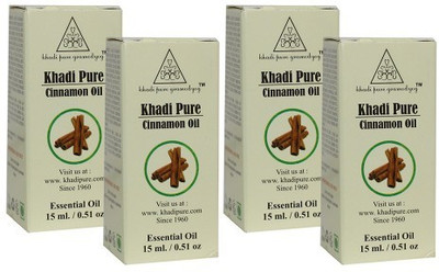 

Khadi Pure Gramodyog CINNAMON ESSENTIAL OIL - 15ML (SET OF 4)(60 ml)