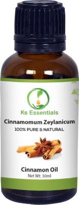 

Ks Essentials 100% Pure Cinnamon Pure Natural Essential Oil Steam Distilled (Cinnamomum zeylanicum)(30 ml)