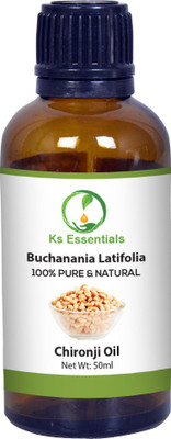

Ks Essentials 100% Pure Chironji Carrier Oil (Buchanania Latifolia) Natural Cold Pressed(50 ml)