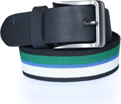 

Leo Men Casual Multicolor Genuine Leather Belt, White