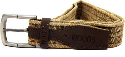 

WOODS Men Formal, Casual Brown Canvas, Fabric Belt, WOODS Men Casual Beige Canvas, Fabric Belt, Brown