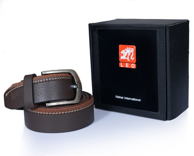 

Leo Men Casual Brown Genuine Leather Belt