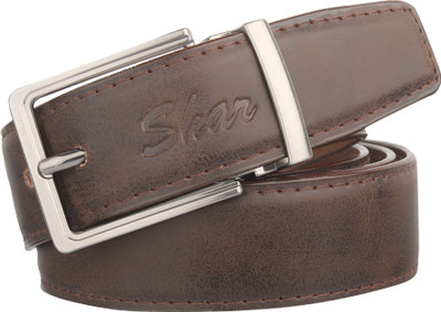 

SHAR Men Casual Brown Artificial Leather Belt