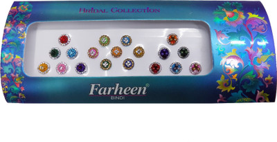 

Farheen BRIDAL BINDI FORHEAD Multicolor, Red, Gold Bindis(INDIAN FANCY BINDI)