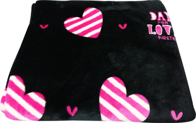 

Toddler Town 3D Printed  Fleece Blanket(Fur, Black