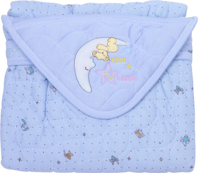 

ALEMKIP Printed  Fleece Blanket(Satin, Blue