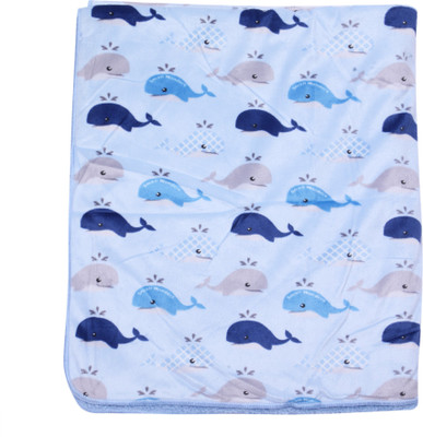 

ALEMKIP Animal  Fleece Blanket(Cotton, Blue