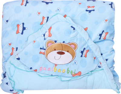 

ALEMKIP Printed  Fleece Blanket(Cotton, Blue
