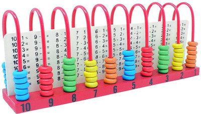 

Skywalk 10 Grades Multi-Color Wooden Calculation Shelf Abacus,Multiplication Abacus Calculation Frame,Learning amd educational toys(Multicolor)