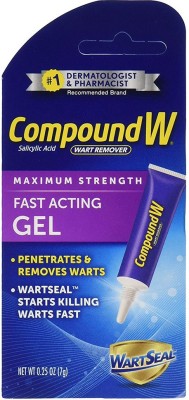 

Compound W Salicylic Acid Wart Remover | Maximum Strength Fast Acting Gel | 0.25 oz | (Value Pack of 2)(7 g)