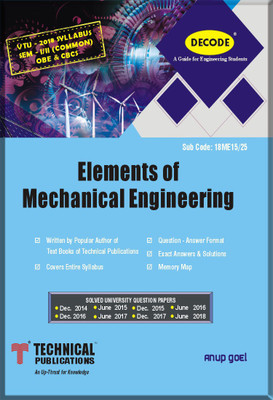 DECODE-Elements of Mechanical Engineering (SEM-I/II COMMON/OBE&CBCS COURSE-2018)(English, Paperback, Anup Goel)