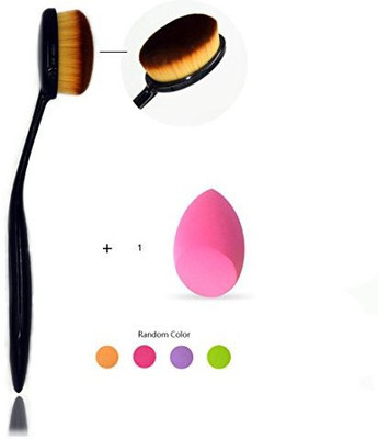 

Ibeauti Professional Oval Makeup Brush Toothbrush Shape Powder Blush Concealer Face Foundation With Flexible Handle(Pack of 1)