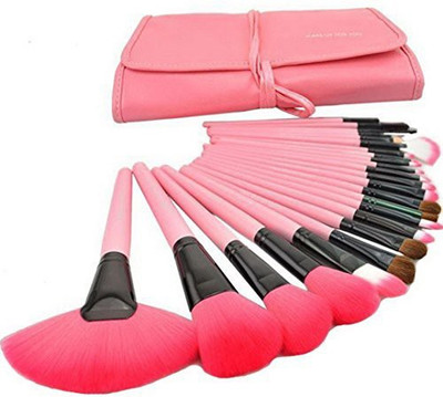 

Cosfan Professional Makeup Brush Bridal Eye Lip Powder Face Cosmetic With Leather Bag(Pack of 24)