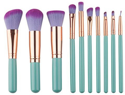 

Gbsell 10Pcs Make Up Foundation Eyebrow Eyeliner Blush Cosmetic Concealer Brushes(Pack of 10)