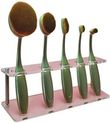 

Vovotrade 5 Hole Microscler Makeup Brush Holder Drying Rack Organizer Cosmetic Shelf Tool(Pack of 5)