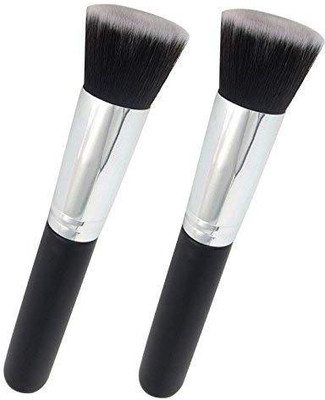 

Vinmax Foundation Brush Flat Top Kabuki For Face Makeup Perfect Blending Liquid-Buffing Stippling Concealer(Pack of 2)