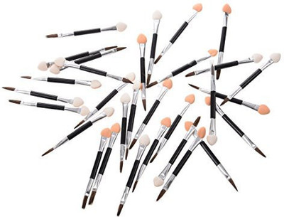 

Toogoor 30 X Cosmetic Make Up Eye Shadow Sponge Brush Applicators Double Ended Disposable(Pack of 30)