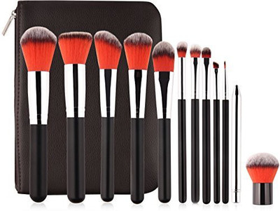 

Yoseng 12Pcs Makeup Brush Set New Fashionable Super Soft Professional Cosmetic Kit Foundation Brushes Contour Powder Blush Conceler Tools(Pack of 12)