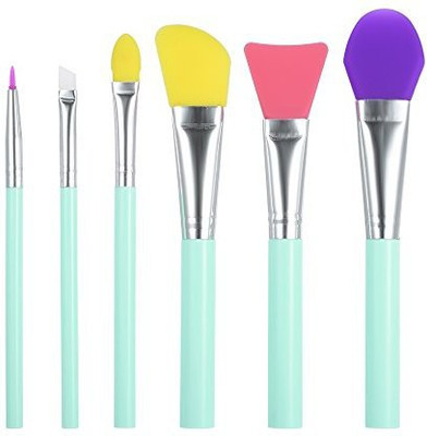 

Anself 6Pcs Makeup Brush Kit Silicone Facial Mask Foundation Brushes Eyeshadow Eyebrow(Pack of 6)