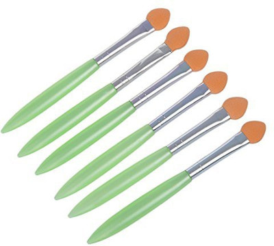 

Toogoor Ladies Green Handle Eye Shadow Sponge Brushes Cosmetic Tool 6 Pcs(Pack of 6)