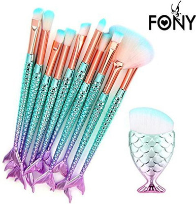 

Beautyvan Brush Sets 10Pcs Make Up Foundation Eyebrow Eyeliner Blush Cosmetic Concealer Synthetic Hair Brushes Kits(Pack of 10)