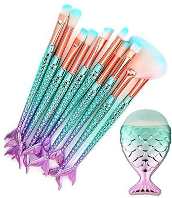

Kingfansion Makeup Set For Women Professional 11Pcs Brush Kit Foundation Eyebrow Eyeliner Blush Cosmetic Concealer Brushes(Pack of 11)