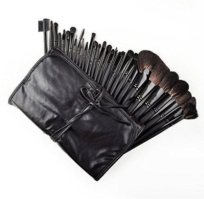 

Kupoo 32 Pcs Black Rod Makeup Brush Cosmetic Set Kit(Pack of 2)
