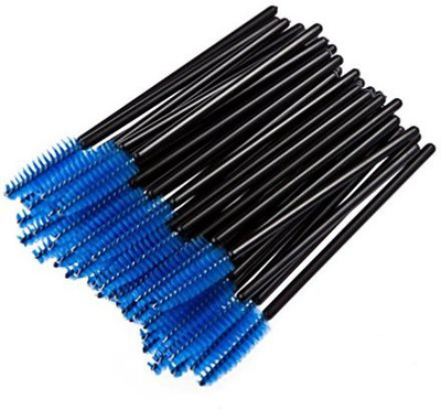 

Sandistore Makeup Brush 100Pcs Lot Make Up Pink Synthetic Fiber One Off Disposable Eyelash Mascara Applicator Wand BrushBlue(Pack of 100)