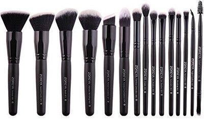

Zoreya Makeup Brush Set 15Pcs Brushes Make Up Powder Eyebrow Foundation Blush Cosmetic Kits Pincel Maquiagem Professional Completa(Pack of 15)