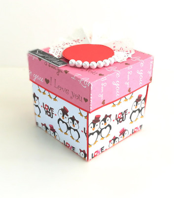 

gift occasions COUPLE EXPLOSION BOX(Red Blaclk white and pink)
