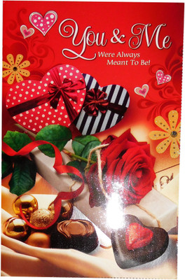 

Siddhi Gifts You & Me Love Greeing Cards - Love Gifts For Girlfriend Greeting Card(Multicolor, Pack of 1)