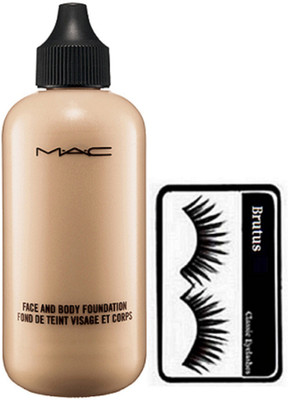 

BRUTUS Eyelashes, Mac Face And Body Foundation(Set of 2)
