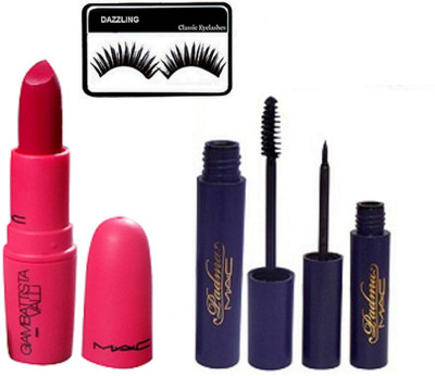 

DAZZLING Eyelashes & Giambattista Lipstick & Padma Eyeliner & Mascara(Set of 4)