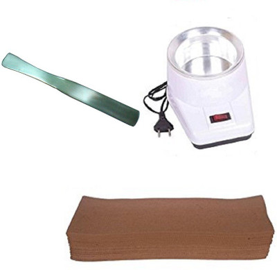 Shopfleet Combo of Wax Heater with 50 Wax Strips and 1 Knife(Set of 3)