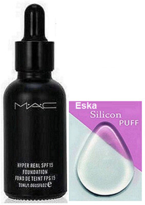 

eska Sponge Puff , Mac Hyper Real foundation(Set of 2)