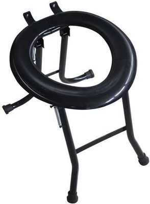 

Sr Biotech round commode stool Commode Chair(Black, Grey)