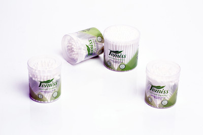 

femiss cotton swabs combo of Jar of 200 &100 sticks (pack of 4)(Pack of 100)