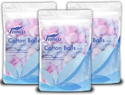 

femiss cotton balls-50 pieces (pack of 3)(Pack of 50)
