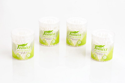

femiss cotton swabs Jar of 100 sticks (pack of 4)(Pack of 100)