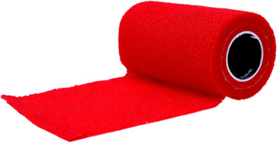 

SPITA ResQ Plast, Self Adhesive Bandage, Red, High Quality material with long lasting durability, Stretchable (4.5m*100mm) Crepe Bandage(10 cm)