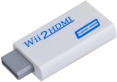 

Microware Wii to HDMI Converter - Supports All Wii Display Modes, HDMI Upscale to 720p or 1080p Output HDMI Adapter(Compatible with TV,, monitor,, projector, White)