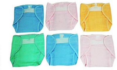 

InEffable Washable/Reusable Quick Dry (Muslin) Cotton Traditional Langot/Nappies Pack of 6 (3-9 Months) Unisex - New Born(6 Pieces)