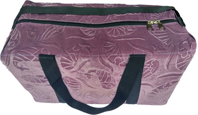 

artvalleys purple Printed, 42 Litre, Highly Durable, Velvet Duffel Comfortable Travel Bag Size l Travel Duffel Bag Travel Duffel Bag(Purple)