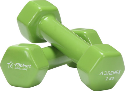 

Flipkart SmartBuy Adrenex Pair of 1kg Vinyl coated Dumbbells(2 kg)
