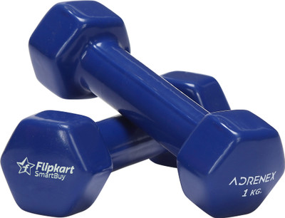 Flipkart SmartBuy Adrenex Pair of 1kg Vinyl coated Dumbbells(2 kg)