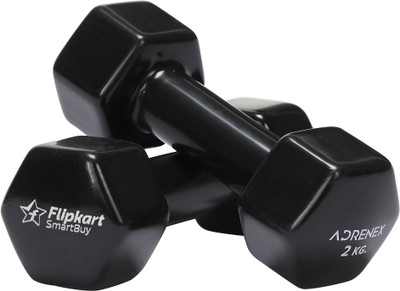 

Flipkart SmartBuy Adrenex Pair of 2kg Vinyl coated Dumbbells(4 kg)