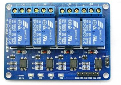 

Easy Electronics 4 Channel 5V Relay Module with Optocoupler ( Relay Control for Arduino DSP AVR PIC ARM) Miscellaneous Electronic Hobby Kit